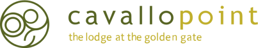 Cavallo Point logo with 'the lodge at the golden gate' tagline.